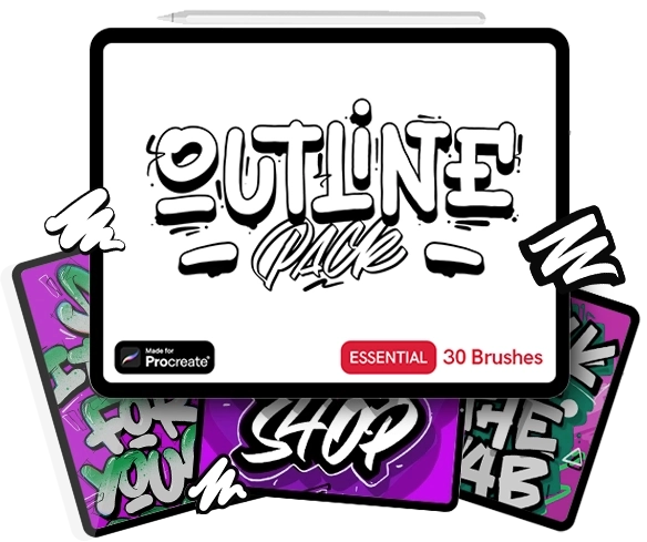 Outline Pack Essential for Procreate