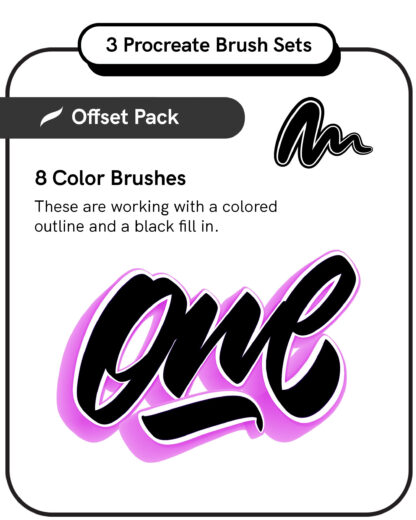 Procreate Brush Set: Offset Pack