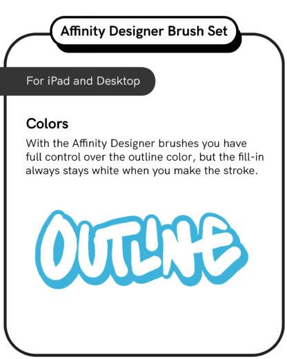 Procreate Brush Set: Offset PackProcreate Brush Set: Affinity Designer Outline Brushes