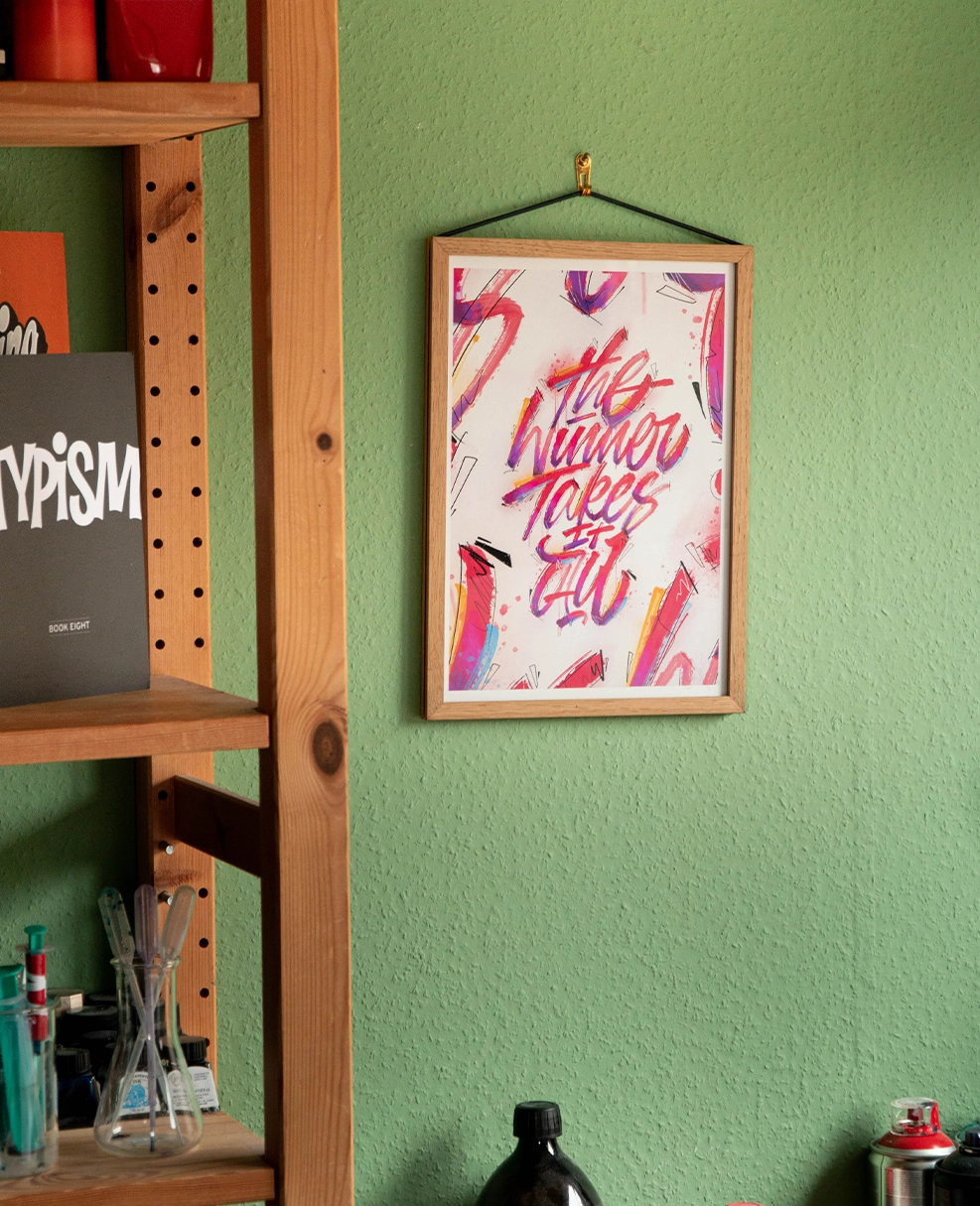 "The Winner Takes It All" Fine Art Print on wall