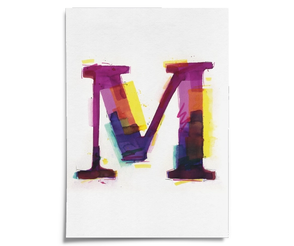 "M" Big Letter
